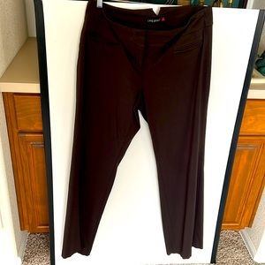 Lane Bryant Right Fit Brown Trousers Size 18WT